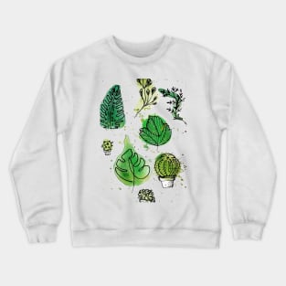 Cute Cactus and Plants Crewneck Sweatshirt